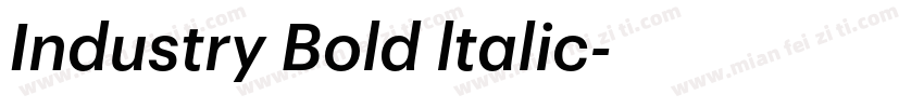 Industry Bold ltalic字体转换